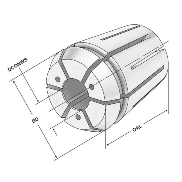 Produktbild Präzisionsspannzangen ER16 | 426ECP | Ø 6 für IK