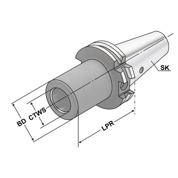 Produktbild Fräserhülse SK 50-2-60 DIN 69871 A