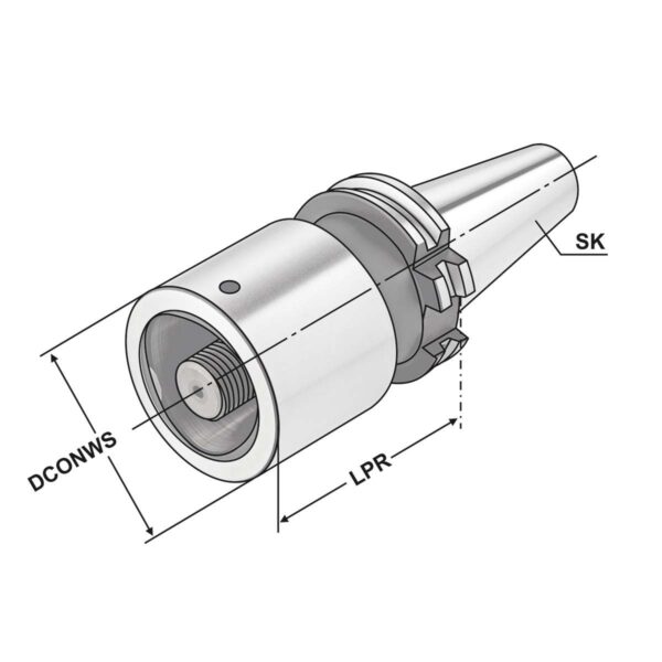 Produktbild Reduzierhülse SK 40 - PSK 63 - 90 DIN 69871 AD