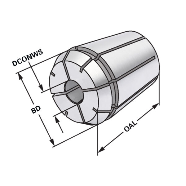 Produktbild Spannzangen 472G/ER40 |18 x 14,5 mit Innenvierkant
