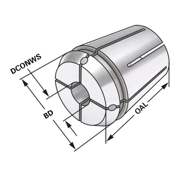 Produktbild Spannzangen 470GA | ER32 | 14 x 11 | Vierk. + IK