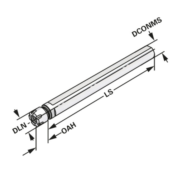 Produktbild Spannfutter Zylinderschaft ER11-1/07-153 Mini