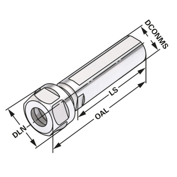 Produktbild Spannfutter Zylinderschaft ER16-1/10-70