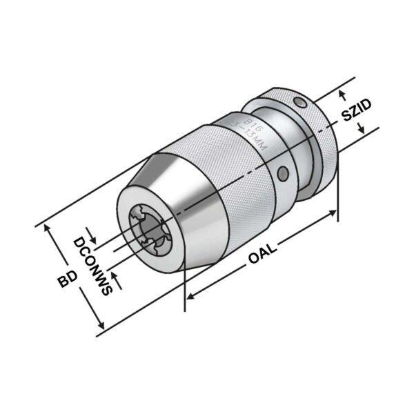 Produktbild Bohrfutter 0,3/8 - B 12