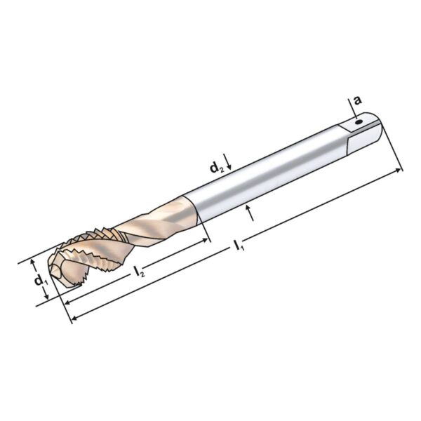 Produktbild HSS-E Gewindebohrer Feingewinde | M14 11x9 P=1 DIN