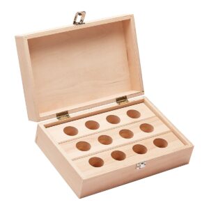 Produktbild Holzkästen, leer - 10 Bohrungen Ø 55 mm