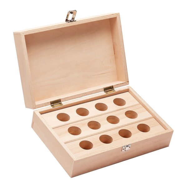 Produktbild Holzkästen, leer - 10 Bohrungen Ø 55 mm