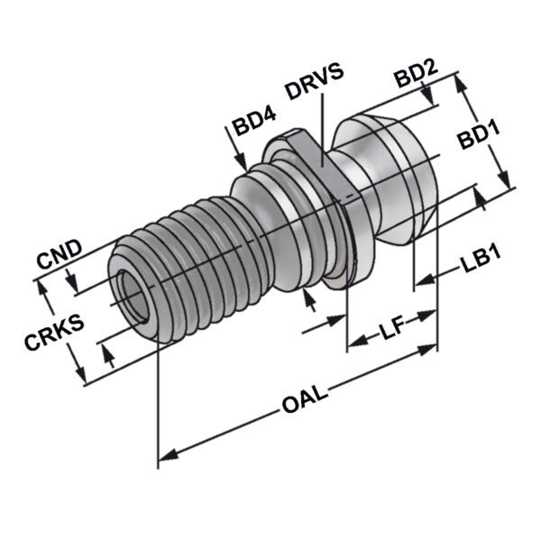 Produktbild Anzugsbolzen ISO 7388-3 | Form UD | M16 | O-Ring