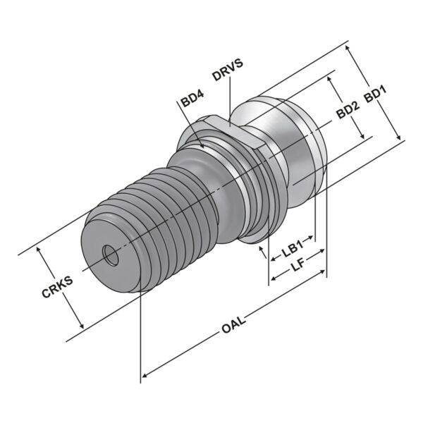 Produktbild Anzugsbolzen ISO 7388-3 | Form UF | M16 |
