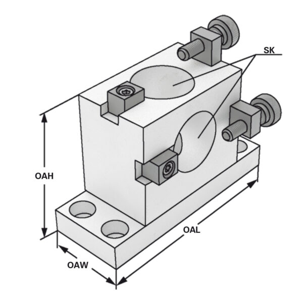 Produktbild Montageblöcke SK 30 Aluminium