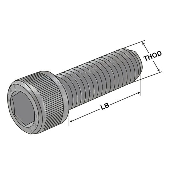 Produktbild Zylinderschrauben M8 x 25 DIN912 für Ø 16 Quernut