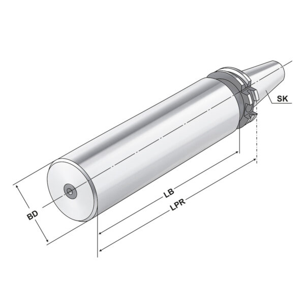 Produktbild Bohrstangenrohling SK 30-40,5-160 DIN 69871 A