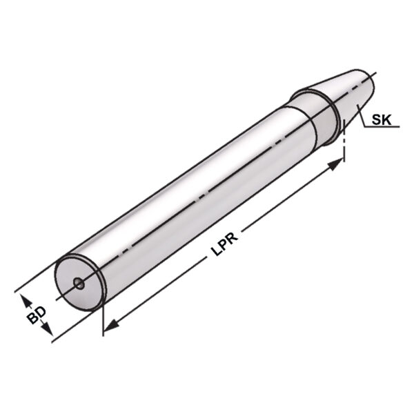 Produktbild Kontrolldorn SK 30-32-300 DIN 69871 A
