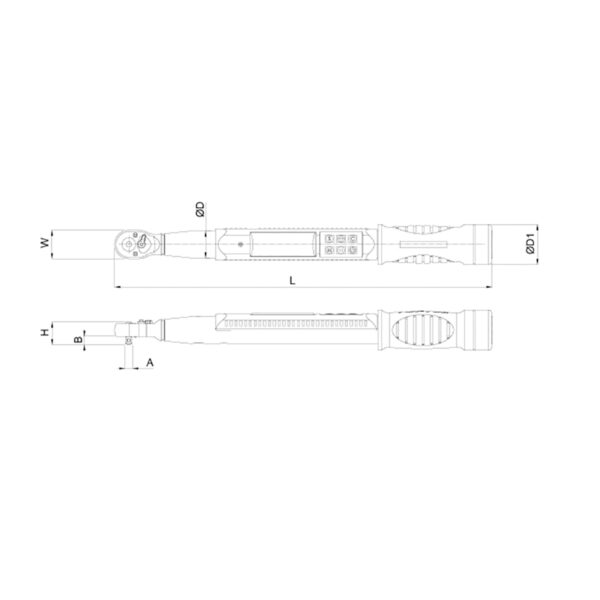 Produktbild Digitaler Drehmomentschlüssel 3/8"