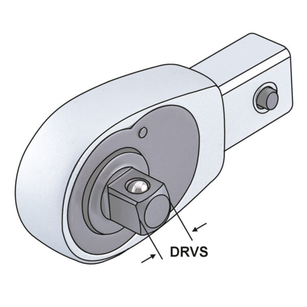 Produktbild Ratschenkopf 3/8" | Universal-Drehmomentschlüssel