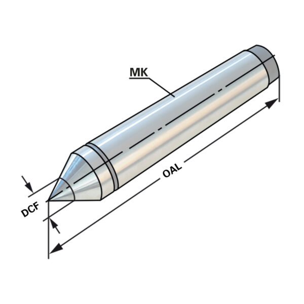 Produktbild Hartmetall Zentrierspitzen | MK 4 | DIN 806 E