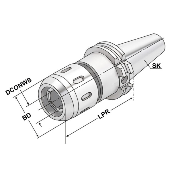 Produktbild Kraftspannfutter SK 50-25-90 DIN 69871 AD/B