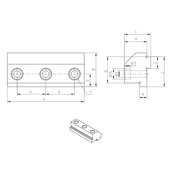 Produktbild Ersatzbacken (1Paar -2 Stk.) für ALT-100M/ALT-100L
