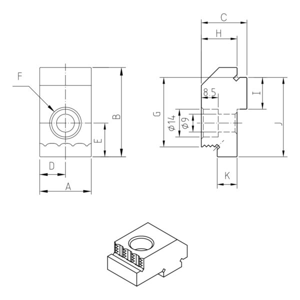 Produktbild Ersatzbacken (1Set - 6 Stk.) für ALT-100M/ALT-100L