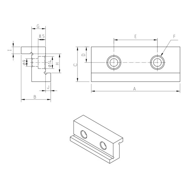 Produktbild Ersatzbacken (1Paar -2 Stk.) für ALT-100M/ALT-100L