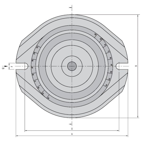 Produktbild Drehplatte für Maschinenschraubstock ATW40/ATD460