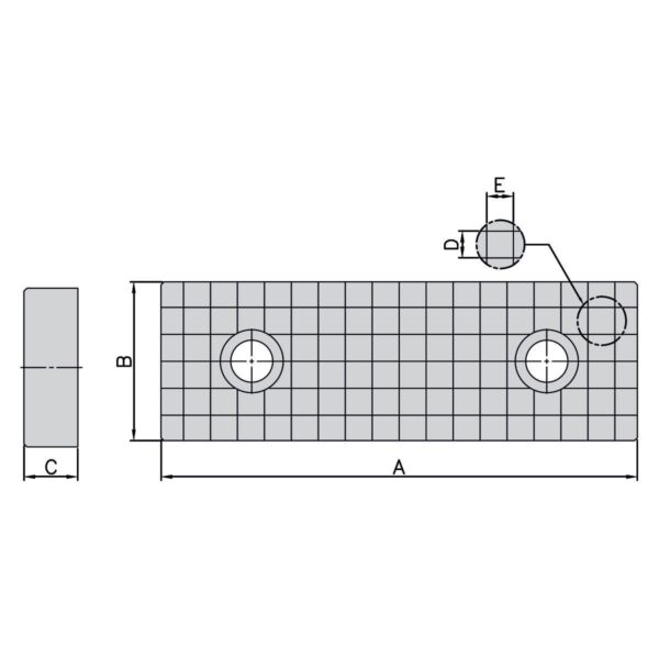 Produktbild Geriffelte Backen (Paar) für HP-80 | MP-80