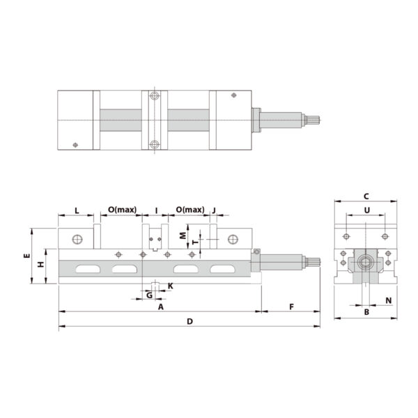 Produktbild Doppelspannstock ALD-60G/HV