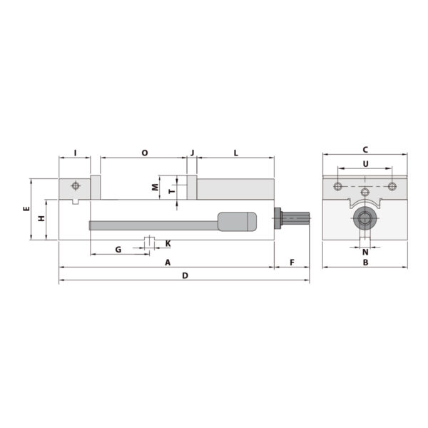 Produktbild Präzisionsschraubstock AMC-40G/HV