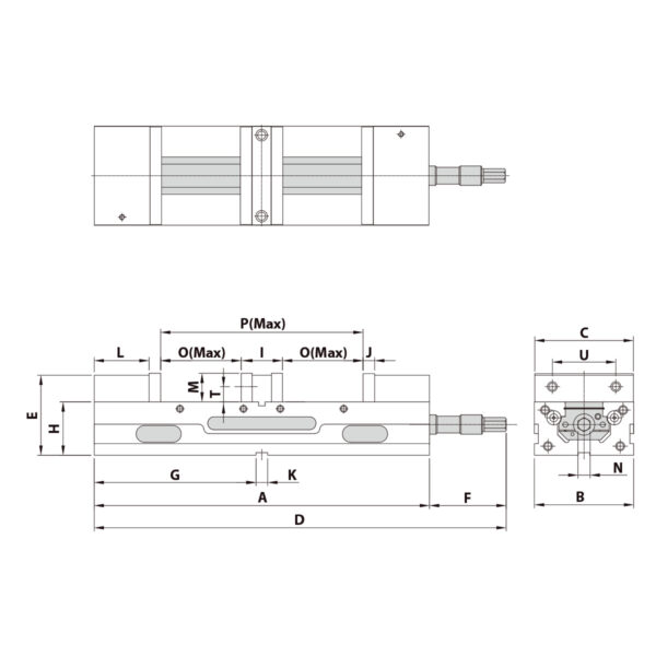 Produktbild Doppelspannstock TLD-40G/HV