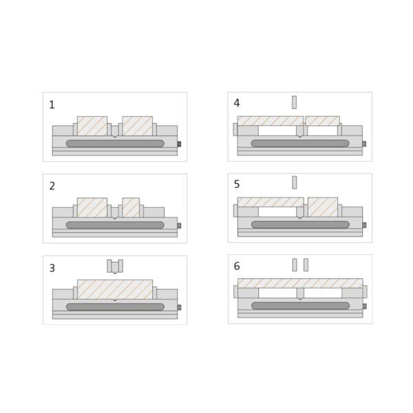 Produktbild Doppelspannstock TLD-40G/HV