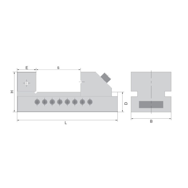 Produktbild Schleif- und Kontrollschraubstock m. Schnell. 50mm