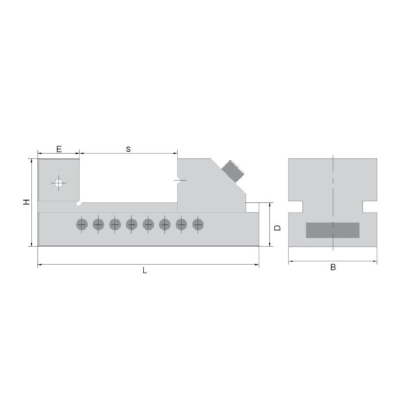 Produktbild Schleif- und Kontrollschraubstock m. Schnell.100mm