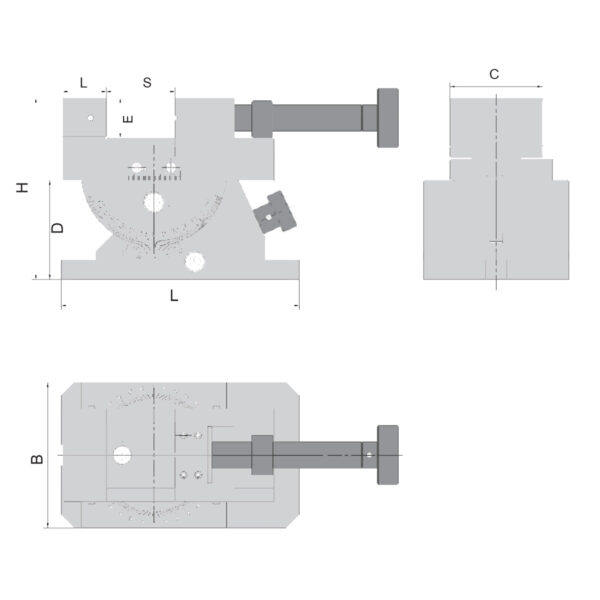 Produktbild Universal-Schleif- und Kontrollschraubstock 80 mm