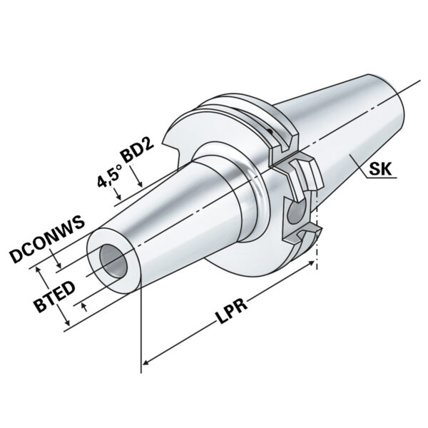 Produktbild Schrumpffutter SK 30-14-100 DIN 69871 AD