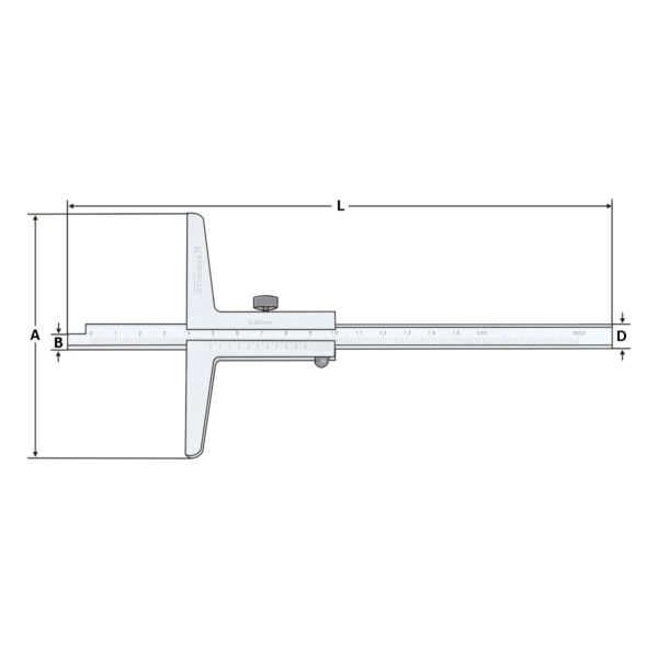 Produktbild Tiefenmessschieber 0-200mm