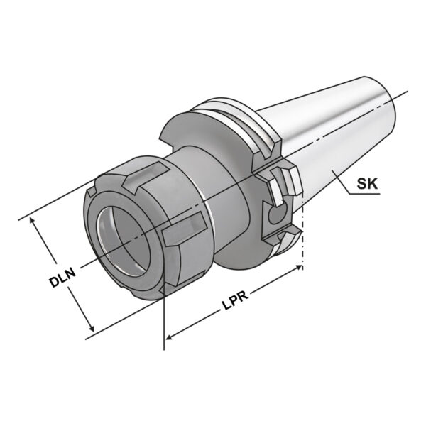 Produktbild Spannfutter SK 50-2/13-160 ER20 DIN 69871 AD/B