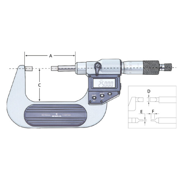 Produktbild Bügelmessschraube | digital | 25 - 50