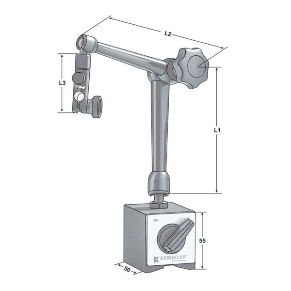 Produktbild Präzisions Magnet Messstativ | 350mm