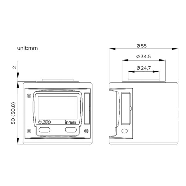 Produktbild Null-Einstellgerät digital (mit Magnet)