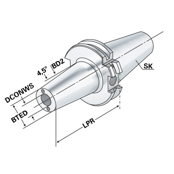Produktbild Schrumpffutter SK 40-18-120 DIN 69871 AD/B
