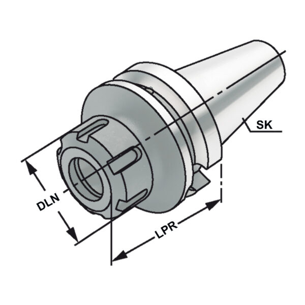 Produktbild Spannfutter BT 30-2/16-100 ER25 MAS/BT