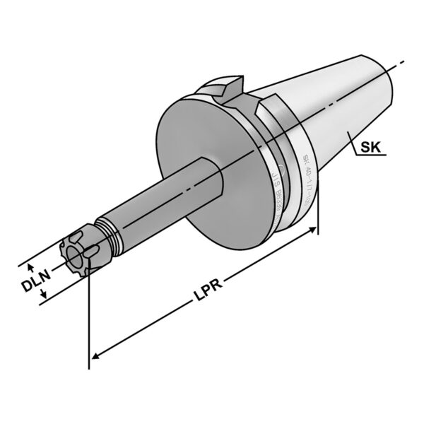 Produktbild Spannfutter BT 30-1/7-70 ER11 - Mini