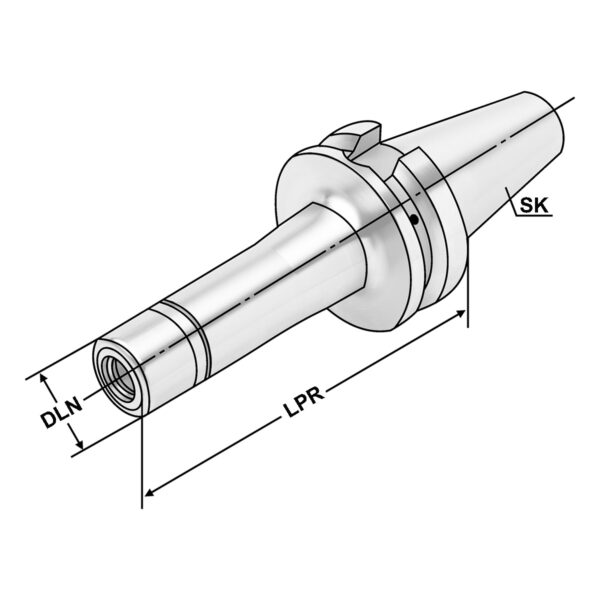 Produktbild Spannfutter BT 50-1/10-165 KPS10 MAS-BT AD